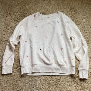 3/$15 - Old Navy Floral Embroidered Crew